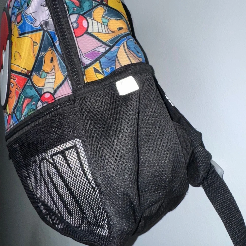 Pokemon Kids Backpack Pikachu Charizard Mewtwo All Over Print Bioworld Black